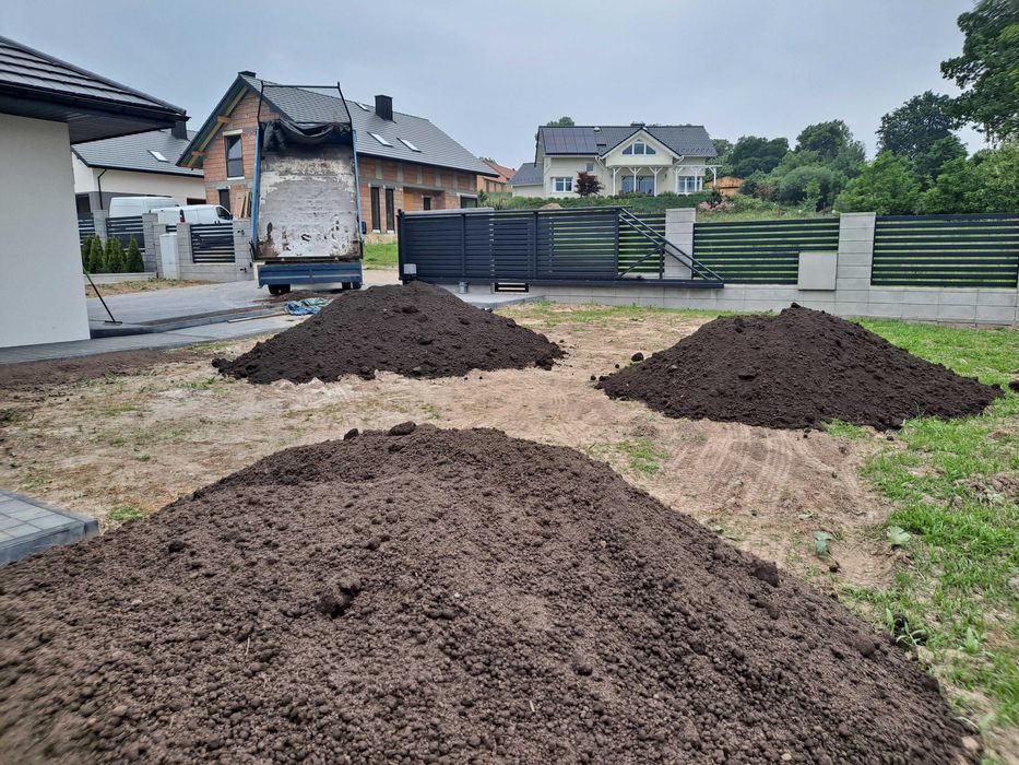 Ziemi ogrodowa przesiana [humus czarnoziem pod trawnik warzywa] 4 tony