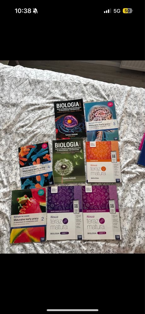 Zestaw vademecum nowa matura biologia koliński pazdro maturalne karty