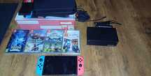 Konsola Nintendo Switch + 6 gier + etui