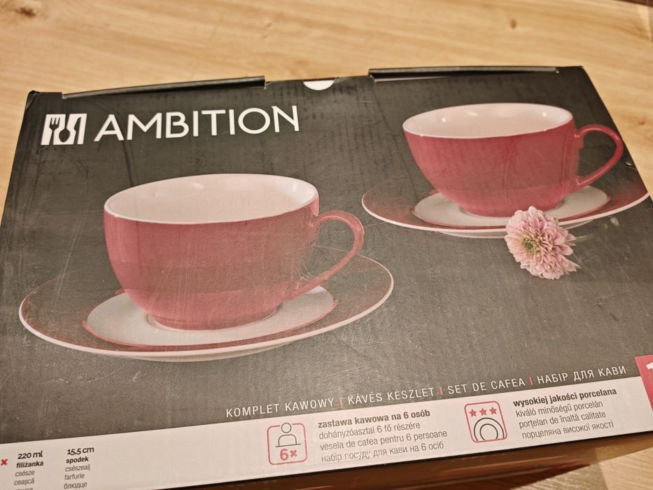 Nowy komplet kawowy AMBITION 12 elementów