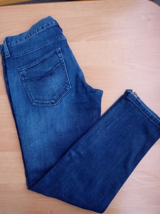 Dżinsy jeansy przecierane crop 36 S 8 Gap