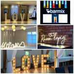 Napis led, neon , LOVE , MIŁOŚĆ , stelaż - ścianka