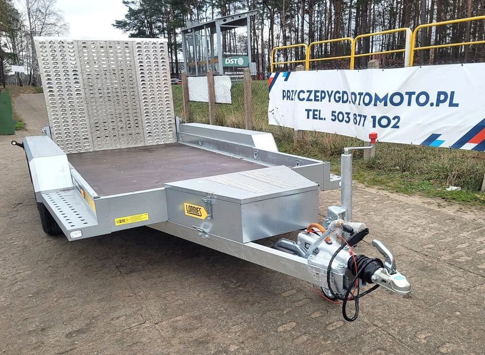 Lorries Przyczepa koparkowa LORRIES TPM 27-3115 dmc 2700kg pod koparkę MOCNA  Budowlanka DMC 3500kg 361x175 cm. Przyczepy pod koparkę