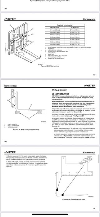 DOKUMENTACJA Techniczna DTR Hyster J2.0XNT J3.0XN Nowy model