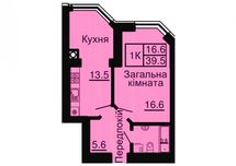 Софія Резиденція  40,8 кв м Зданий будинок 55000$