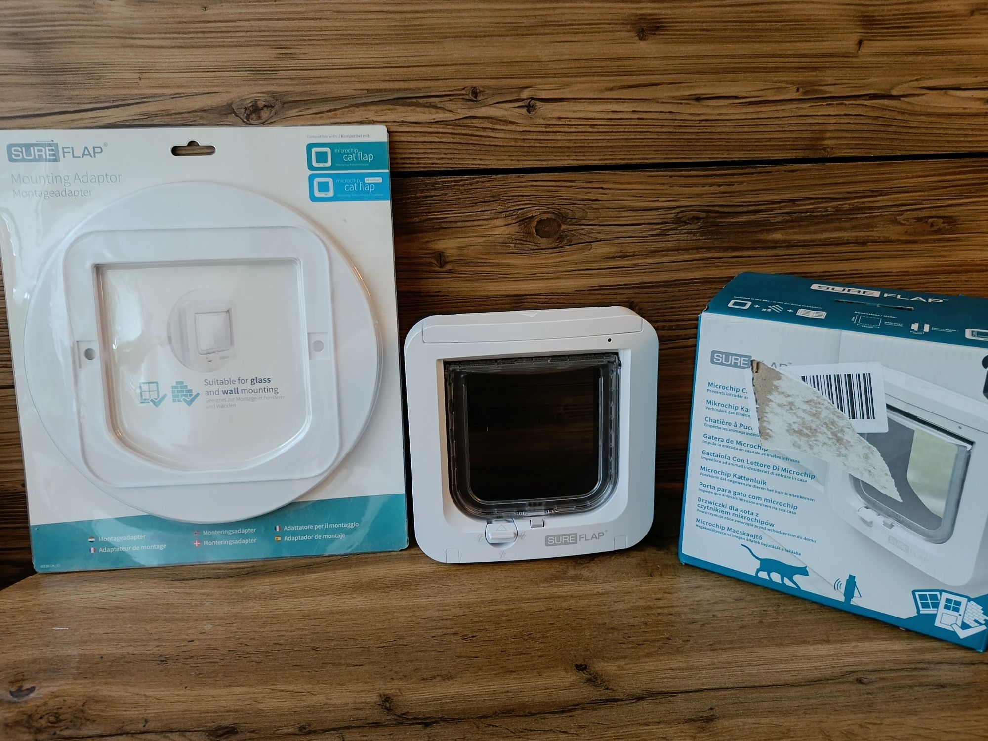 Sureflap drzwiczki dla kota+element montażowy