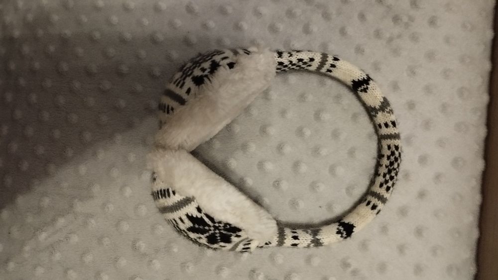 Rękawiczki ciepłe zestaw gratis 6 10 lat nauszniki 128