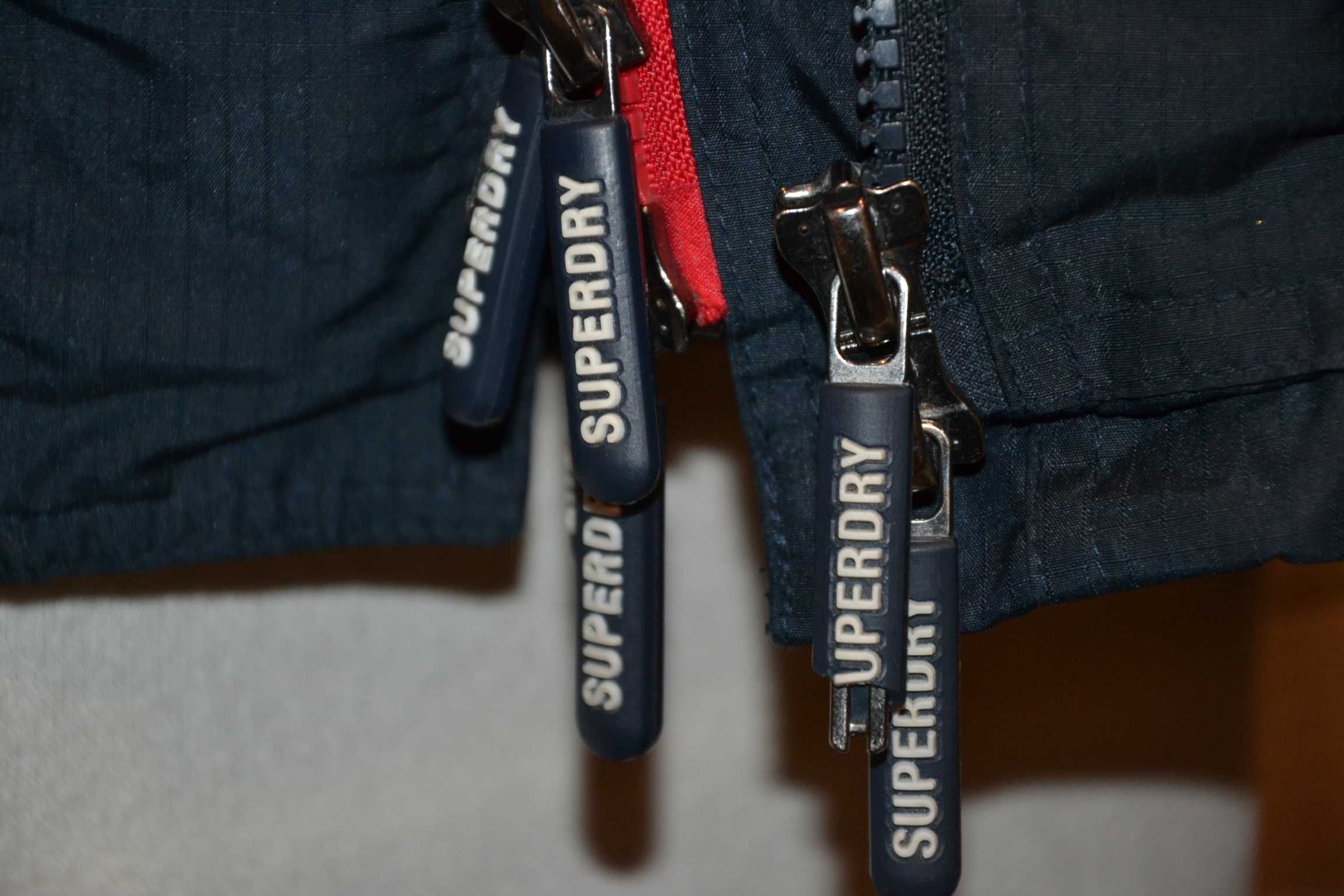 SUPERDRY Mountain Windcheater Kurtka Unisex Kaptur S Oryginalna 100%