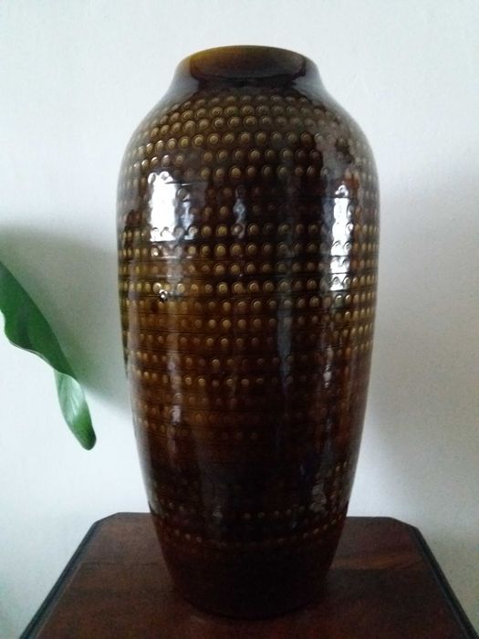 Piekny duży wazon ceramiczny PRL
