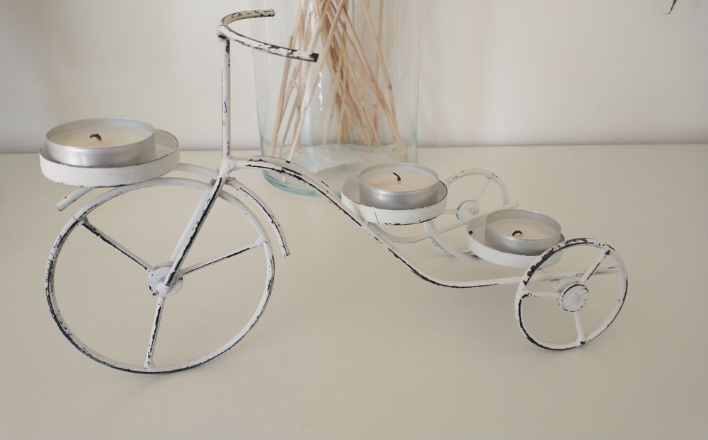 świecznik/rower/dekoracja