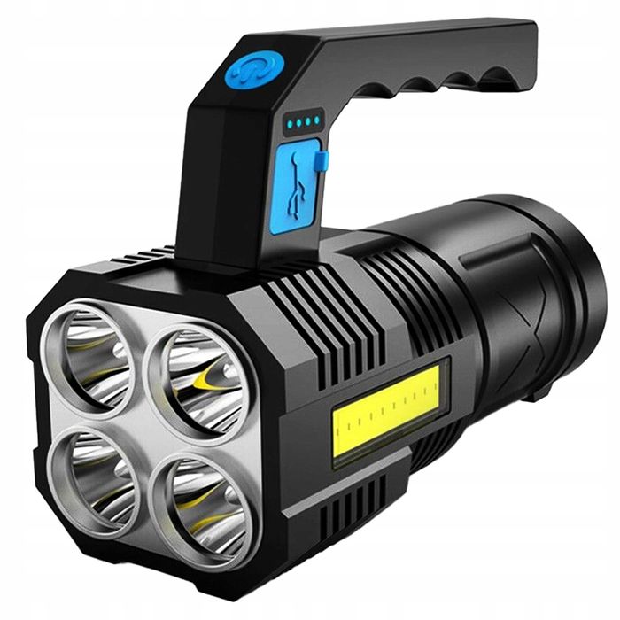 Mocna Latarka Taktyczna LED 1000 lm | Akumulatorowa Szperacz 2080