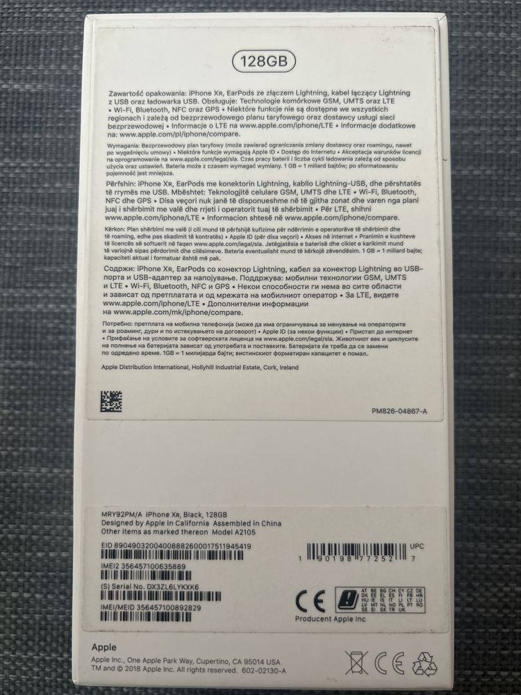 Iphone XR, black, 128GB