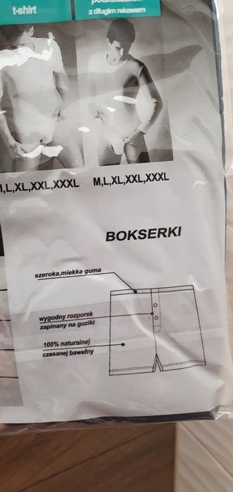 Granatowe L męskie luźne bokserki  bawełniane 100% bawełna 2XL,3XL,XL