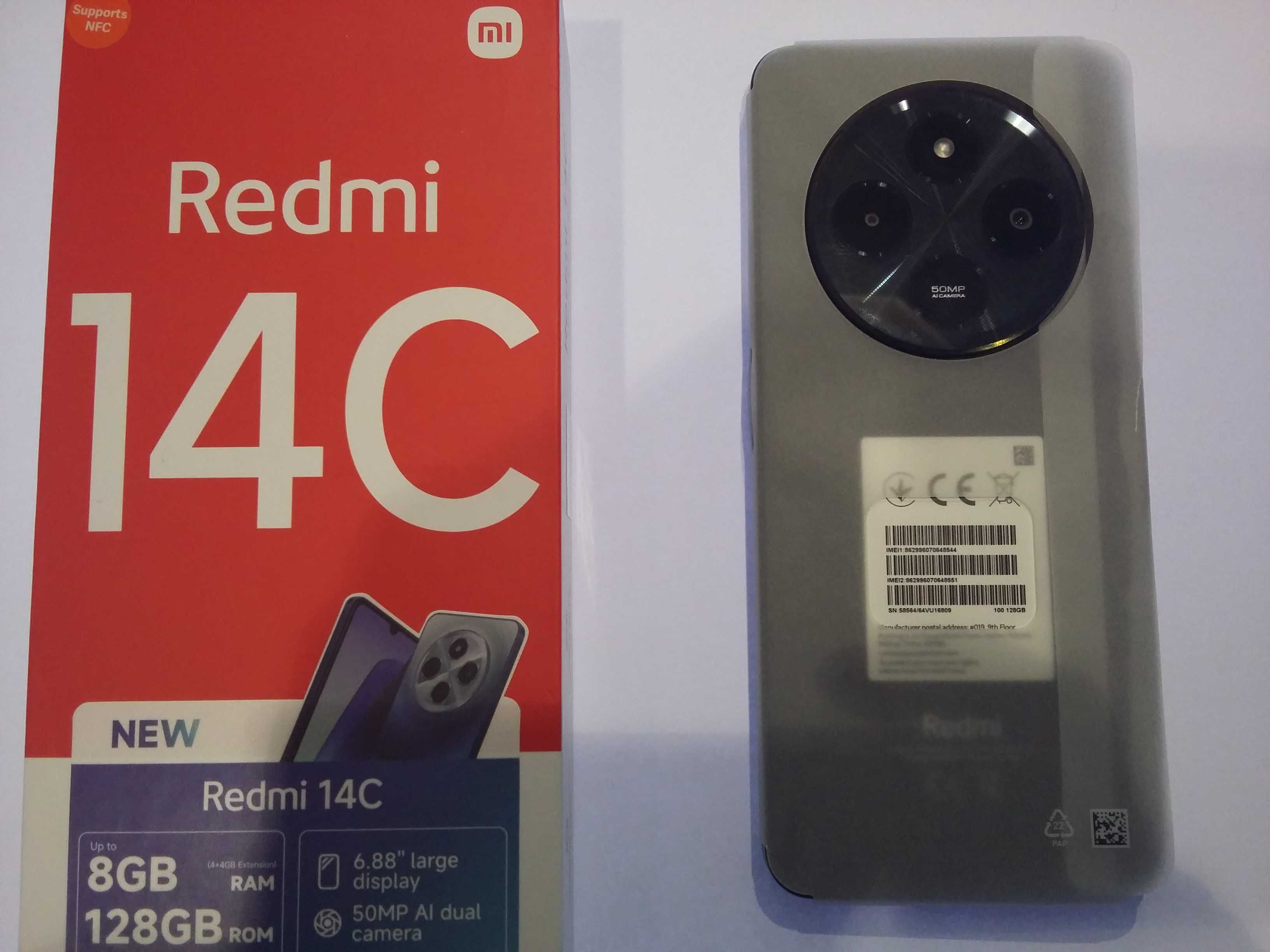 Redmi 14C, Kolor:Czarny,NOWY,Bez SIMLOCKA,Puławy Galeria NOVA
