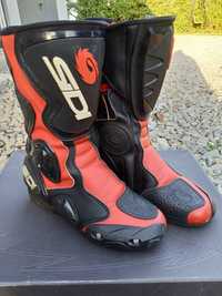 Motocyklowe buty Sidi model stivali b-2 czarno czerwone 40