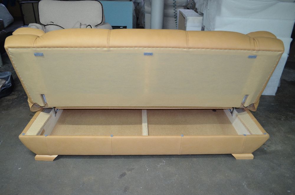 Wersalka kanapa sofa tapczan PORTO funkcja rozkładana prawdziwa skóra