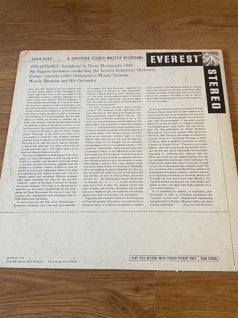 vinil Ebony Concerto (Dedicated To Woody Herman)