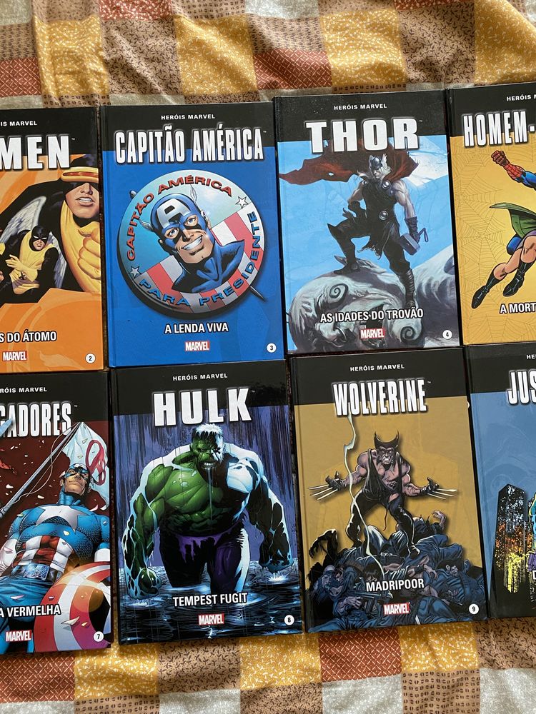 Banda Desenhada Coleção Livros Heróis Marvel