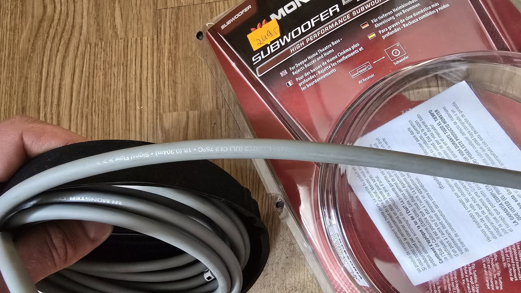 Kabel do subwoofera Monster Cable 4m