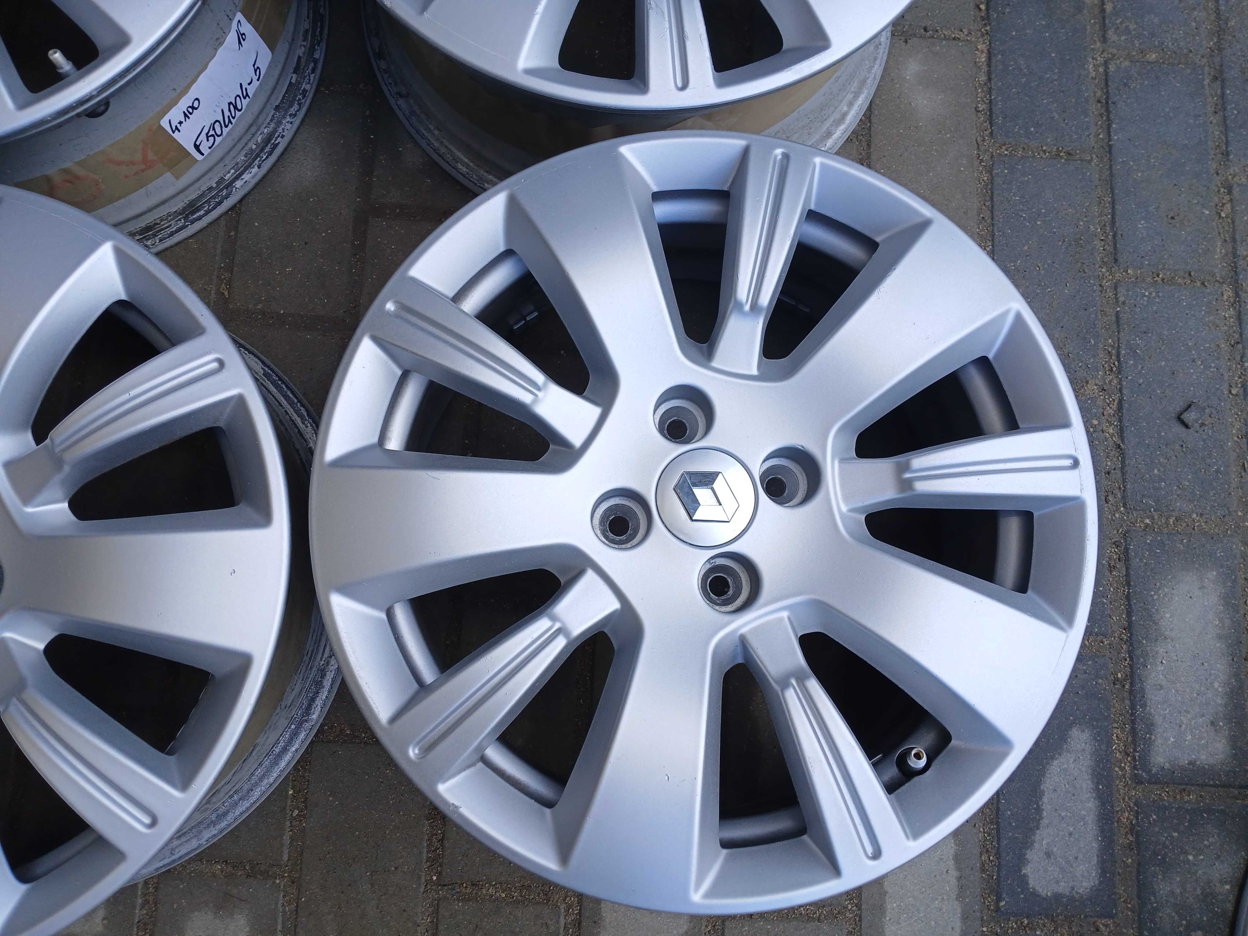 4x felgi 16 4x100 Renault Captur Clio Scenic Dacia Dokker Sandero
