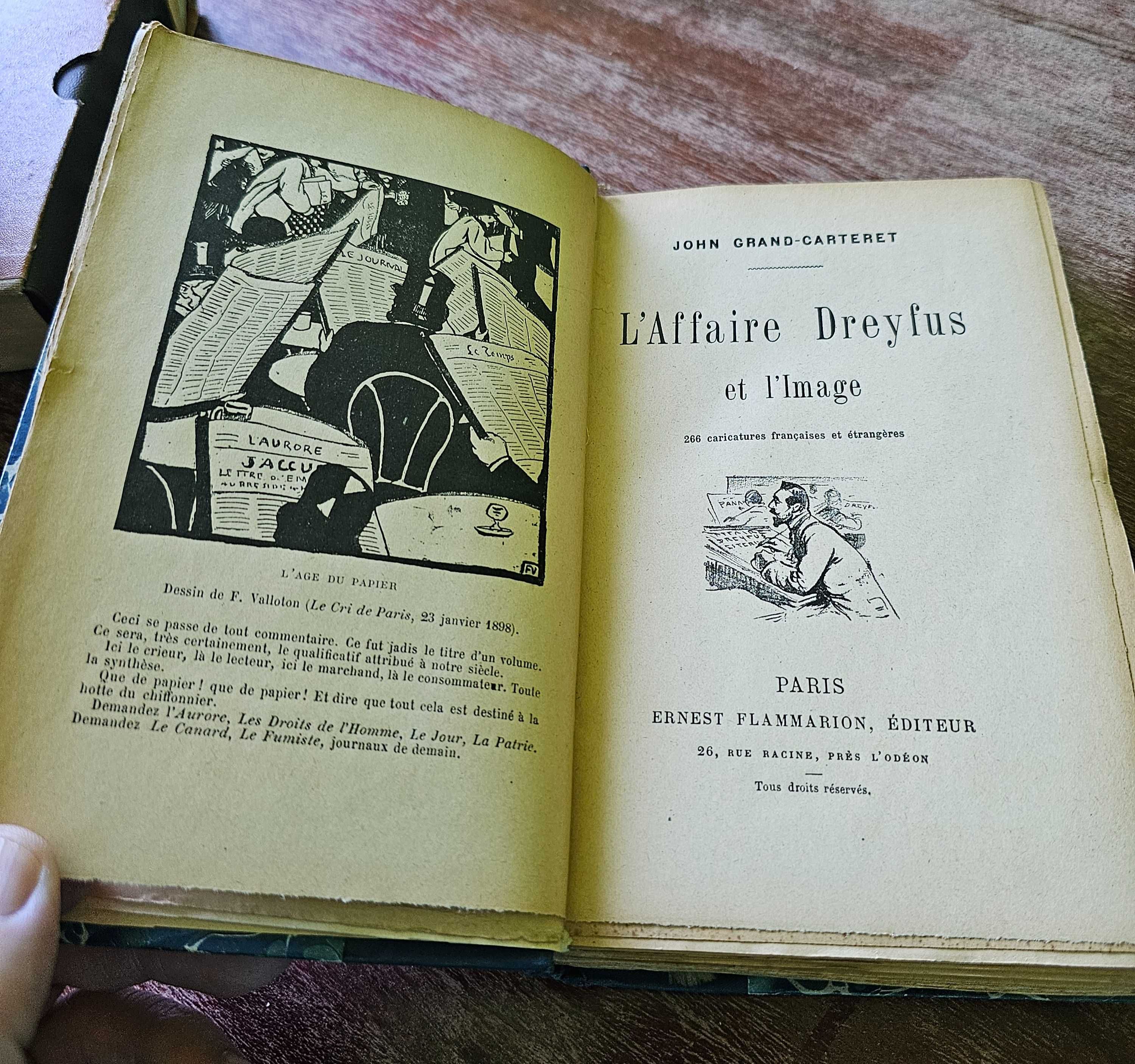 Książka ok.1921r  L'affaire Dreyfus et L'Image wydanie w j francuskim