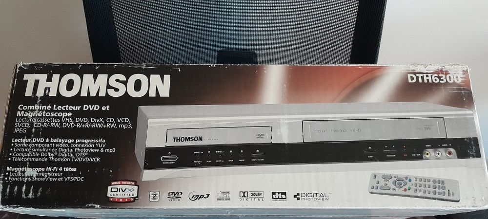 Gravador e leitor Thomson DHT 6300-E, funcionando perfeitamente