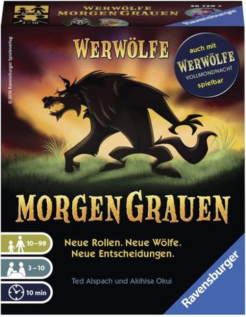 Jogo de cartas Werwölfe Morgen Grauen (Lobisomens)- Ravensburger 26729