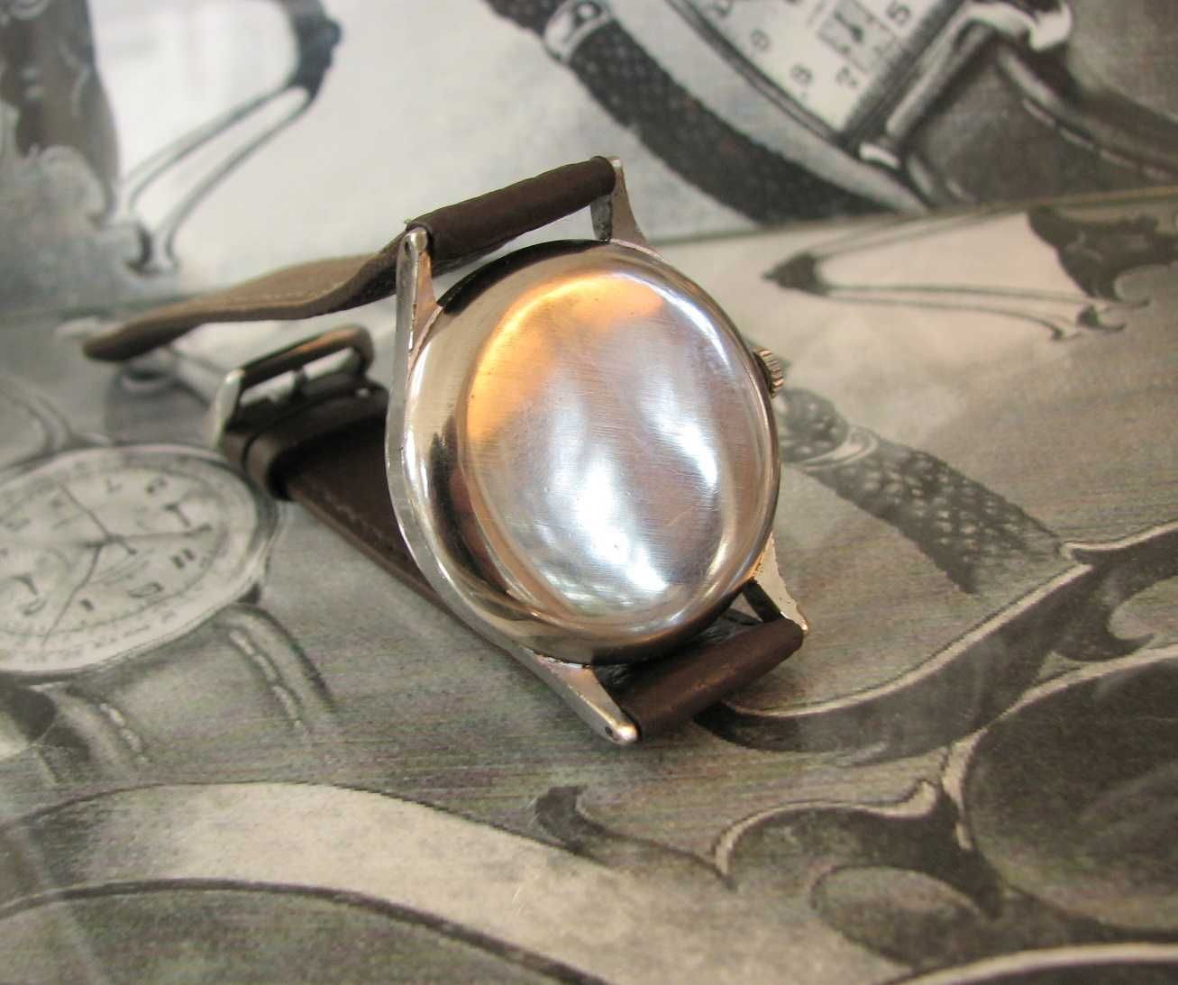Classic vintage zegarek WW2 TISSOT 16 Jewels piękny duży model Swiss