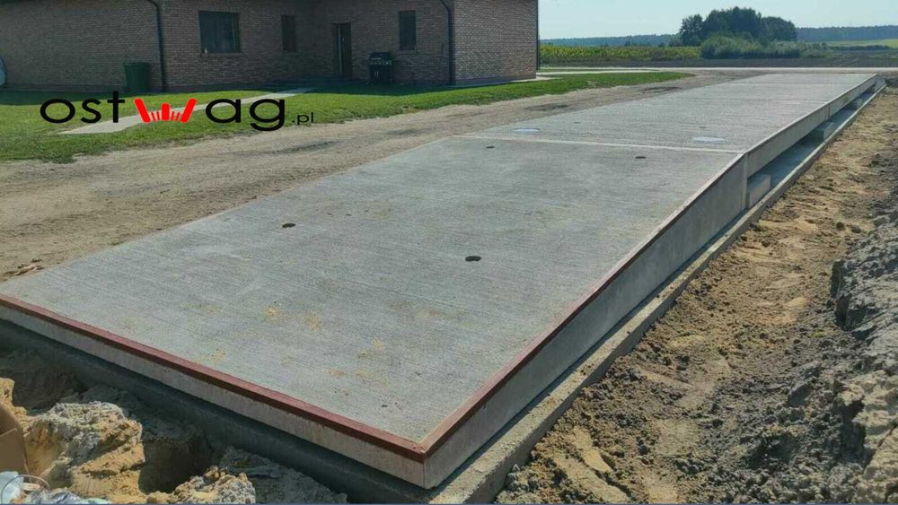 Nowa waga samochodowa betonowa OSTWAG 18mx3m 50/60T