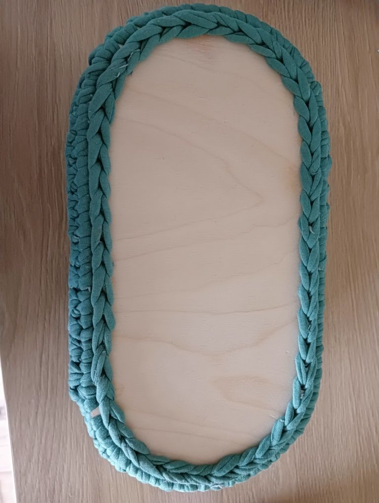 Kosz wykonany na szydełku handmade