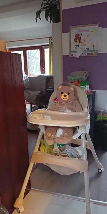 Składane krzesło do karmienia 4w1