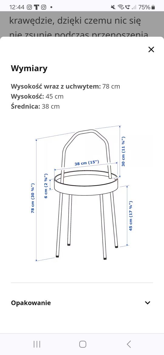 Stolik kawowy IKEA