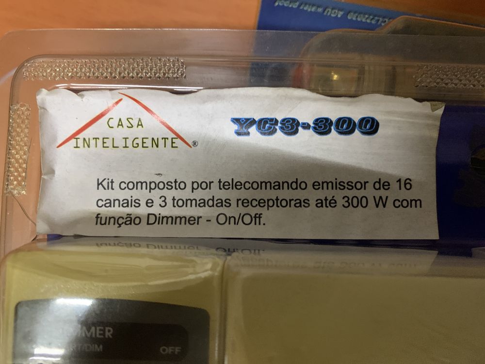 Kit Telecomando + emissor + 3 Tomadas receptoras