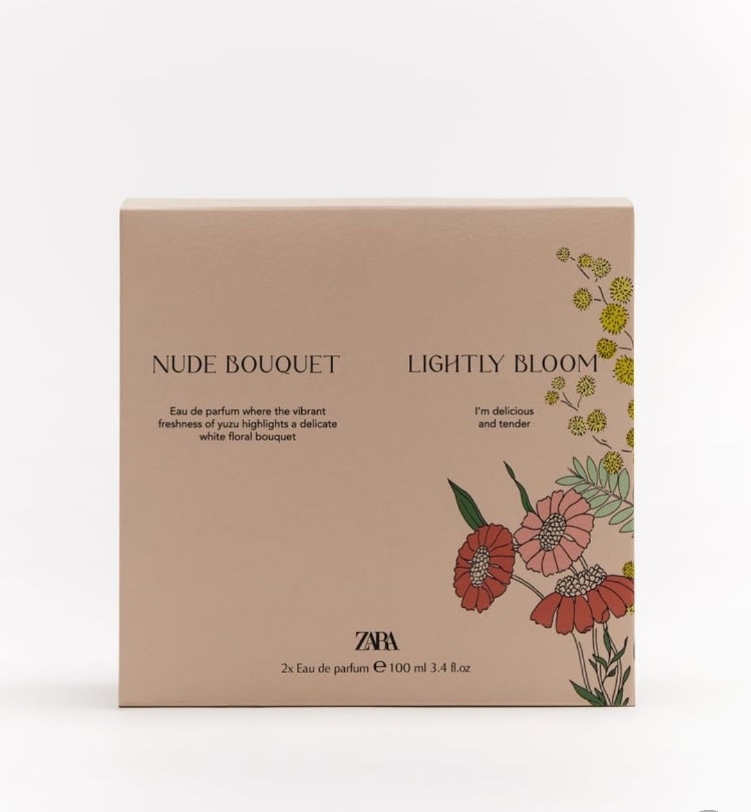 Парфуми zara NUDE bouquet, LIGHTL bloom edp 100 ml