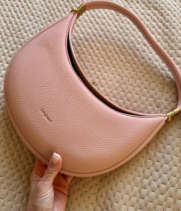 Сумка жіноча, колір пудра, зерниста екошкіра, дуже якісна