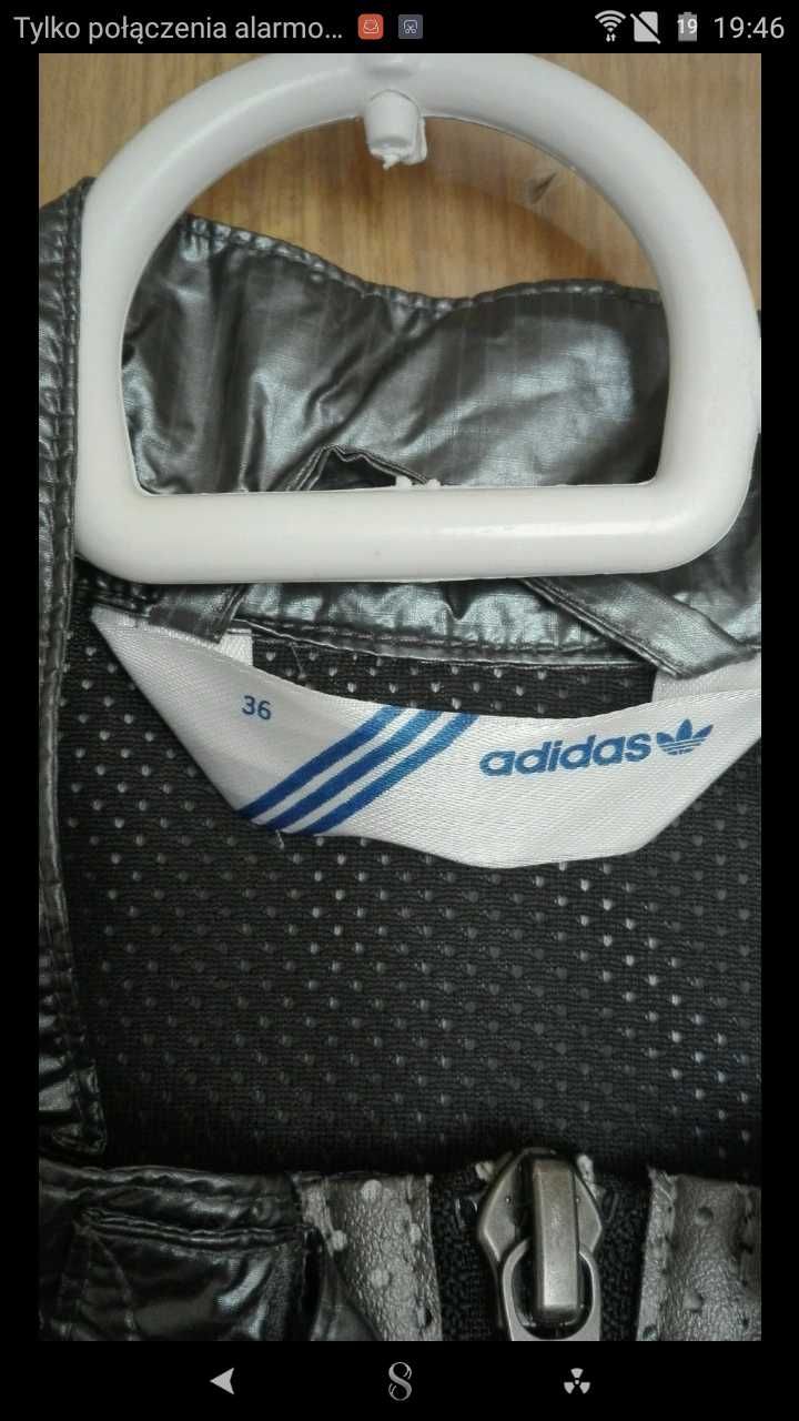 Kurtka adidas srebrna rozmiar S 36