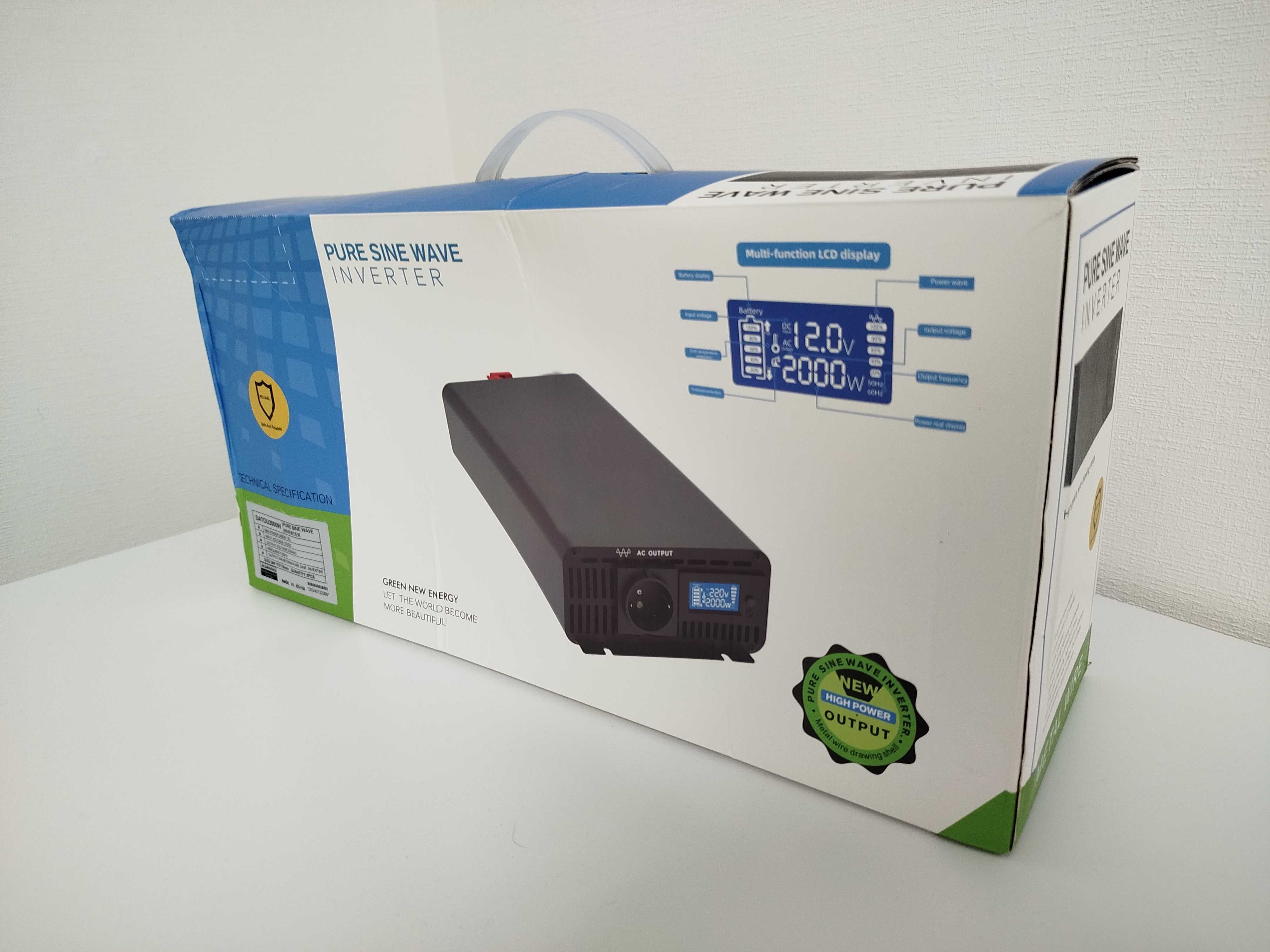 Інвертор DATOUBOSS 2000Вт - 12v чистий синус