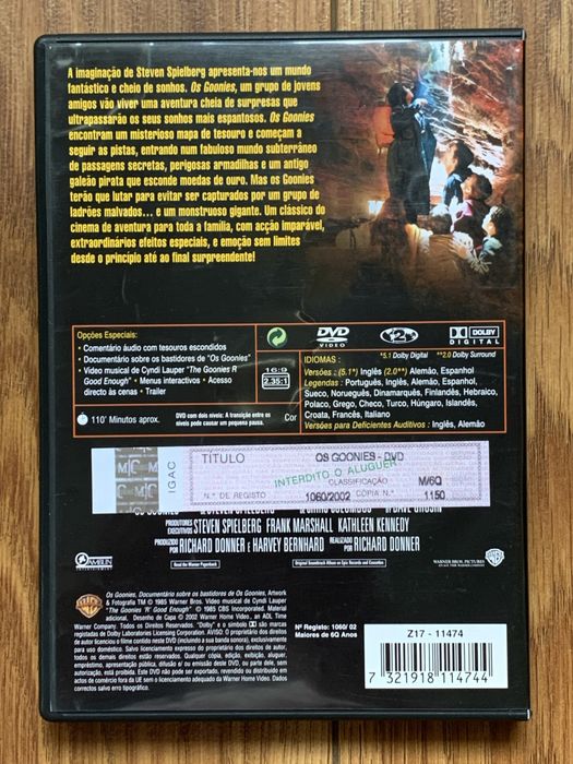 Os Goonies - dvd