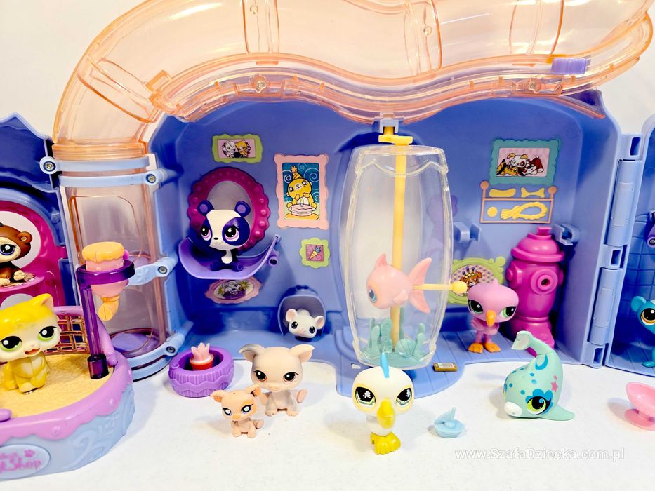 LITTLEST PET SHOP - Domek z Rurą dla Lps + Figurki Lps