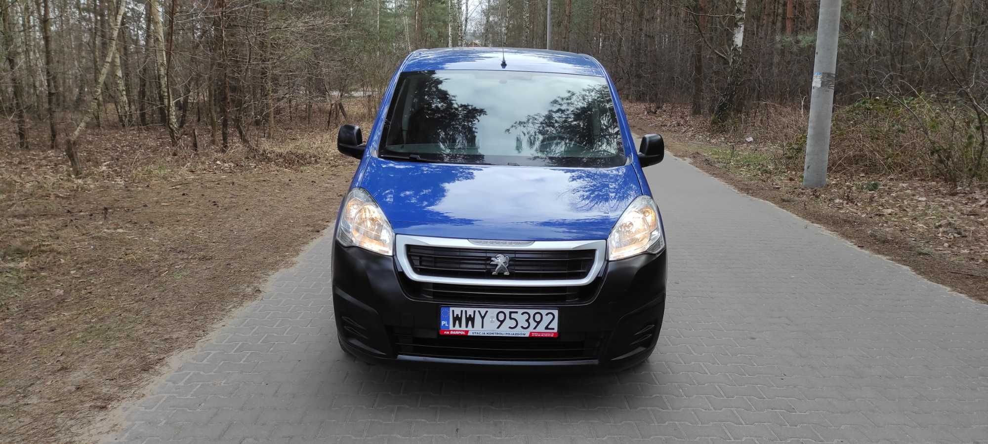 Peugeot Partner III 1.6 hdi 2018r Klimatyzacja Tempomat Otwierany Dach