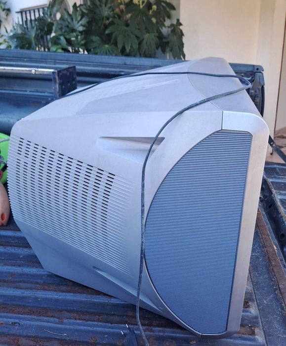 Televisão a funcionar