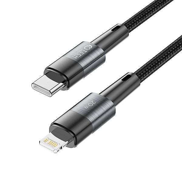 Tech-protect Ultraboost Lightning Cable Pd20w/3a 200cm Grey