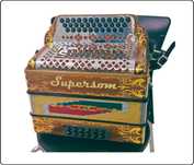 Concertina Supersom Amarela - 4ª Voz - Fá (c/ Microfones incluídos)
