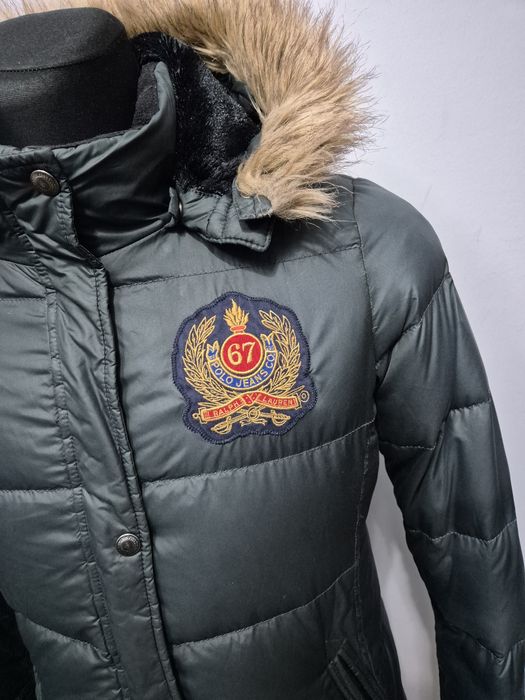 POLO RALPH LAUREN roz. M damski płaszcz Premium puchowy