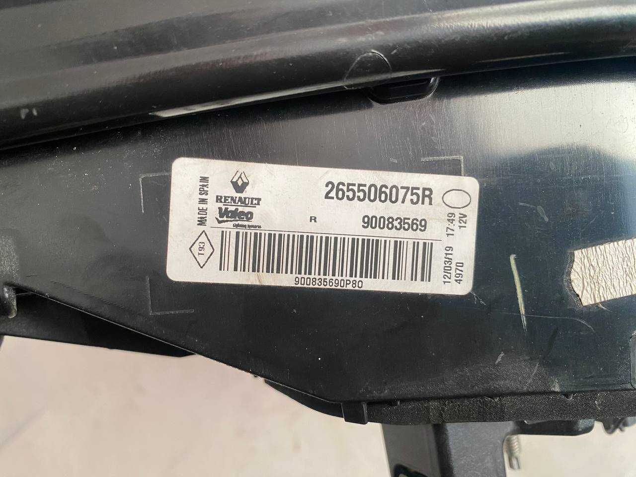 Стоп задній правий внутрішній хетчбек Renault Megane IV 265506075r