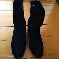 Замшевые сапоги ботинки полусапожки осенние осень 41 размер