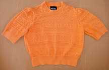 Brzoskwiniowy dzianinowy top Pieces s/36