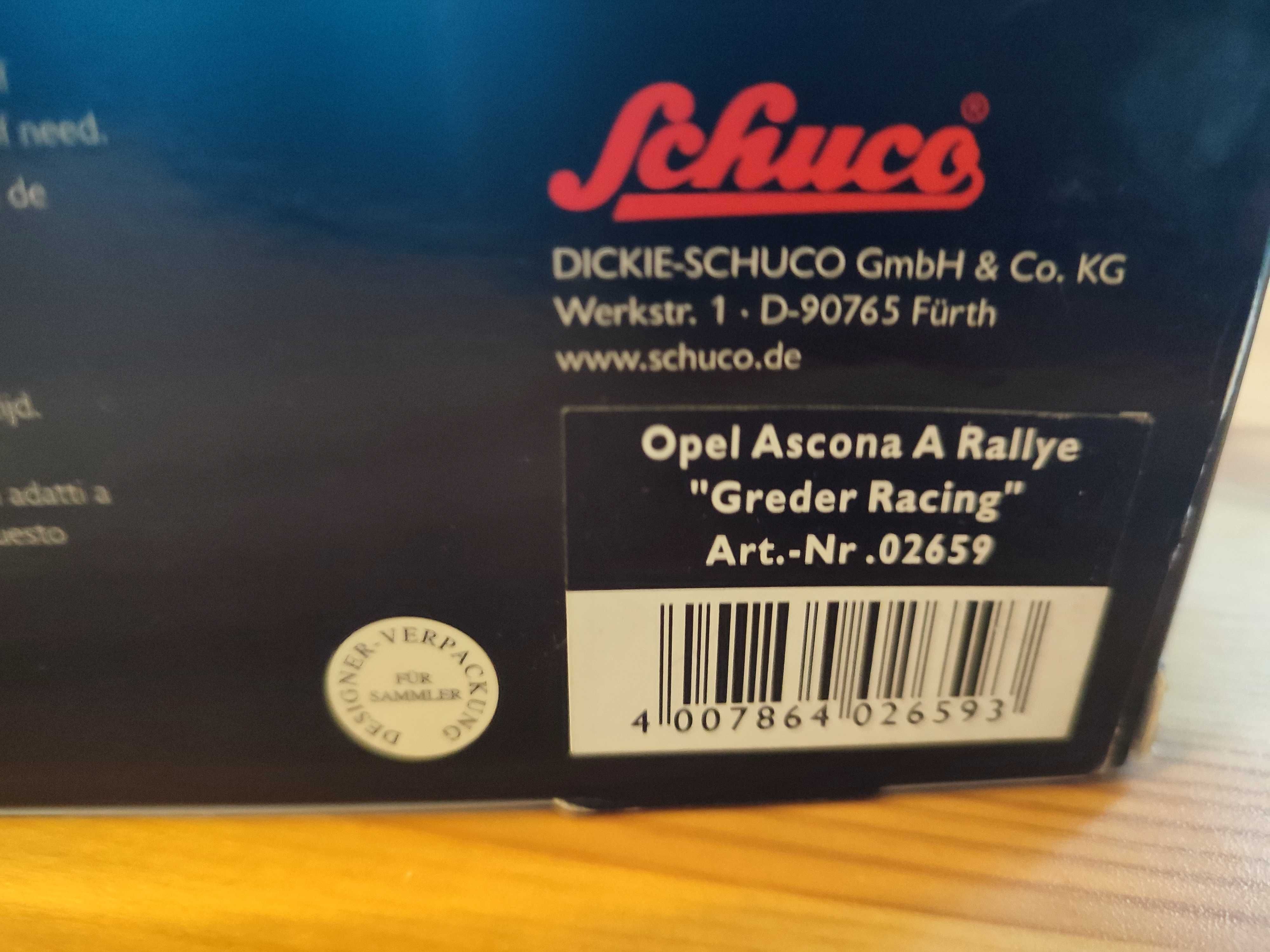 Schuco - Opel Ascona A #12 Rally Greder Racing 1:43