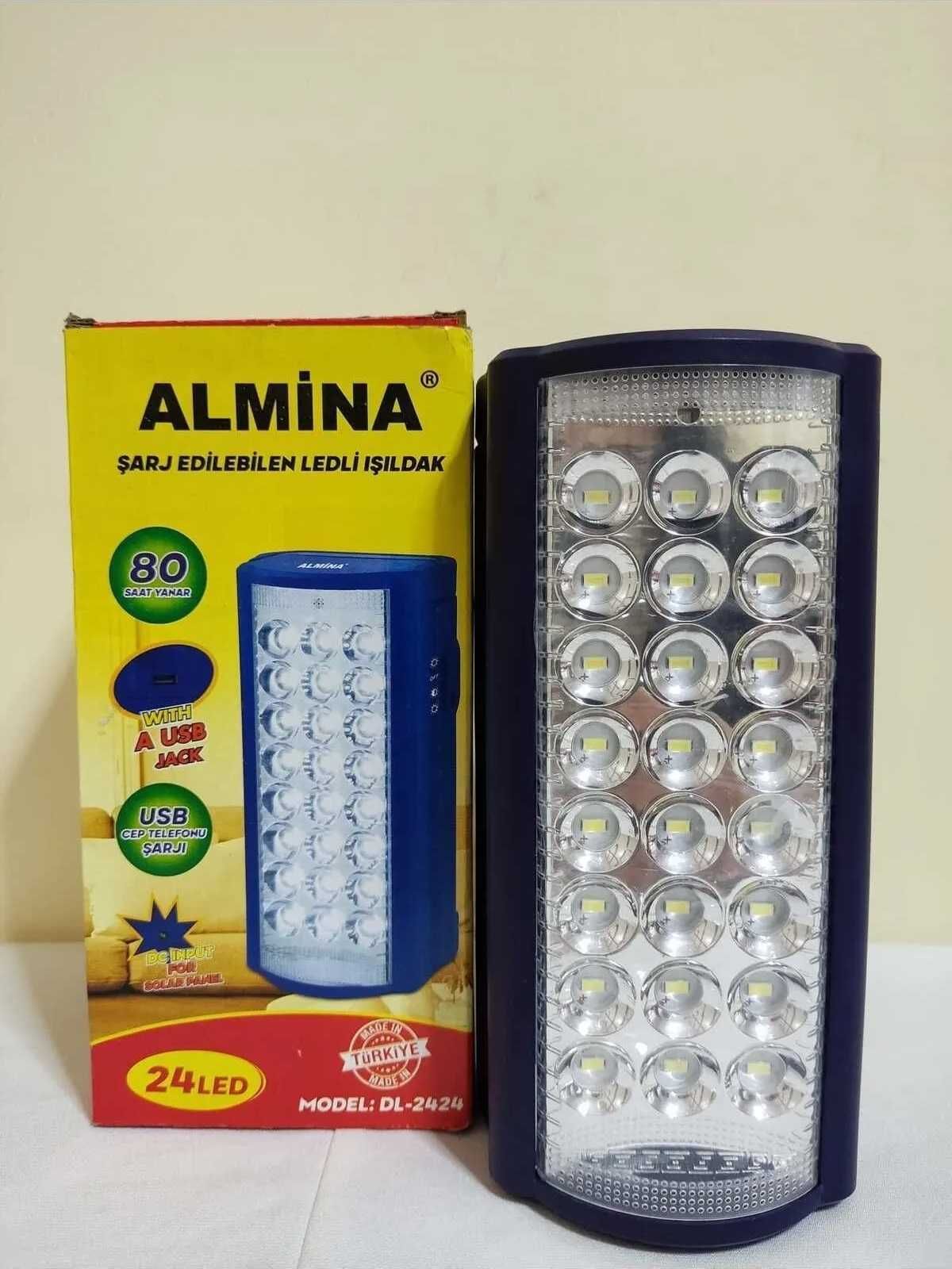 ОПТ! Лампа-фонарь 24 LED+ повербанк Almina DL-2606, 6v, PowerBank