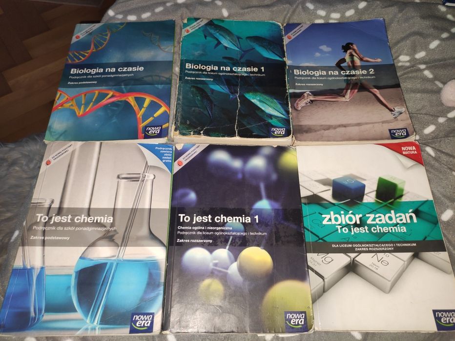 Podręczniki do biologii i chemii
